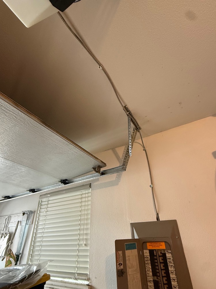 New circuit wiring routed from the electrical panel, Portland, OR