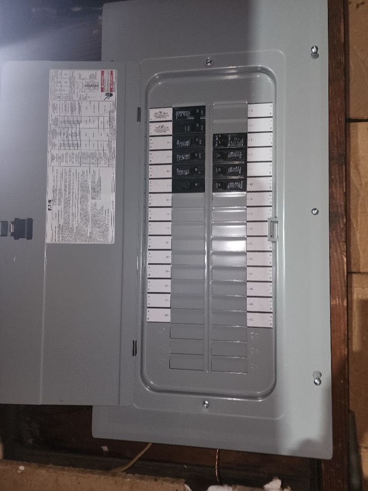 New electrical panel with labeled breakers ready for inspection, Portland, OR