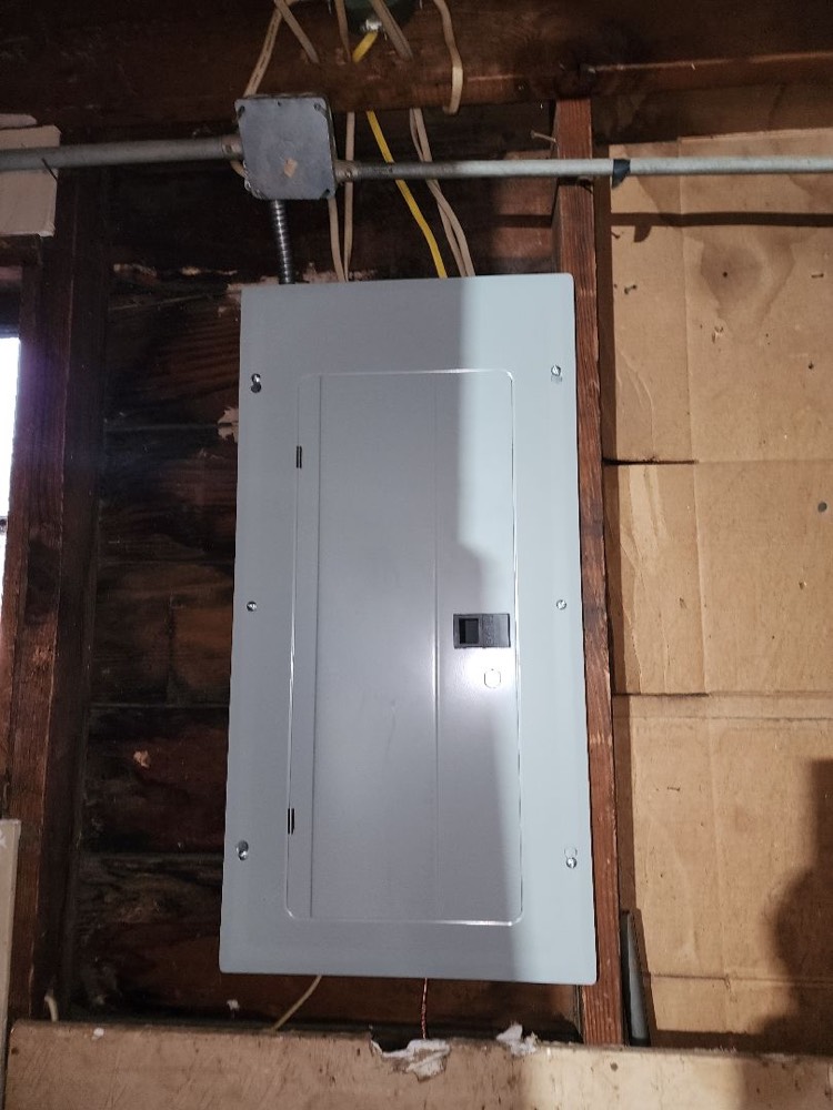 New subpanel mounted and ready for wiring, Portland, OR